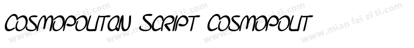 Cosmopolitan Script Cosmopolitan Sc字体转换